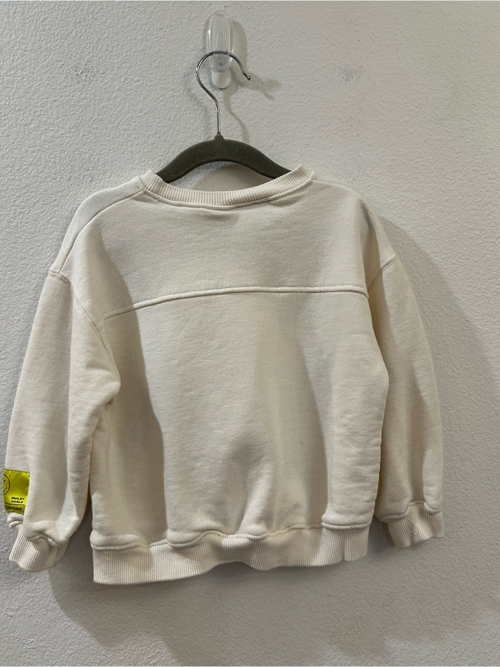 Zara Smiley World "The Life You Want” Toddler Girls Cream Sweatshirt Size 3T - Picture 6 of 10